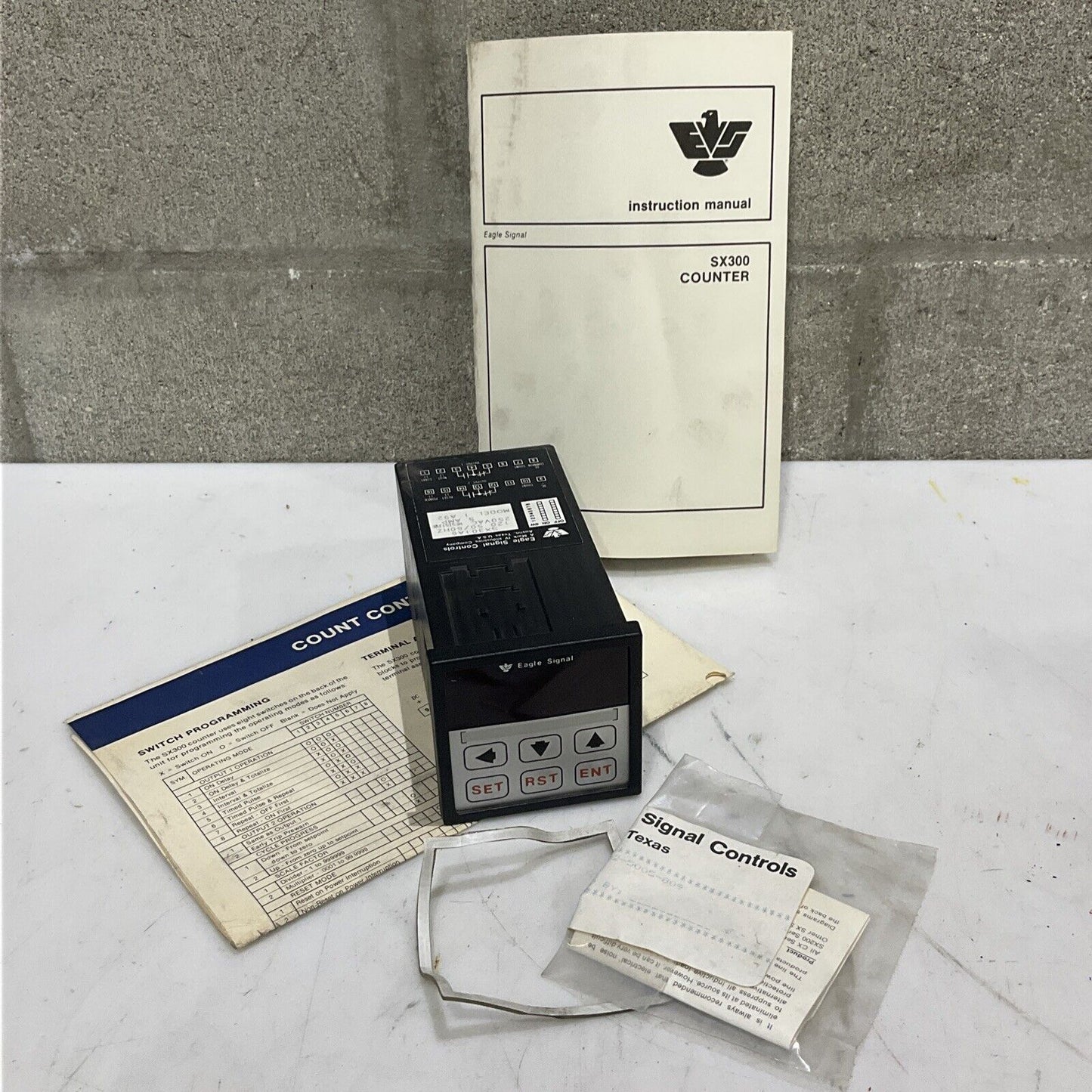 EAGLE SIGNAL CONTROL 1 A92 SX301A6 COUNT CONTROL COUNTER SX300 373