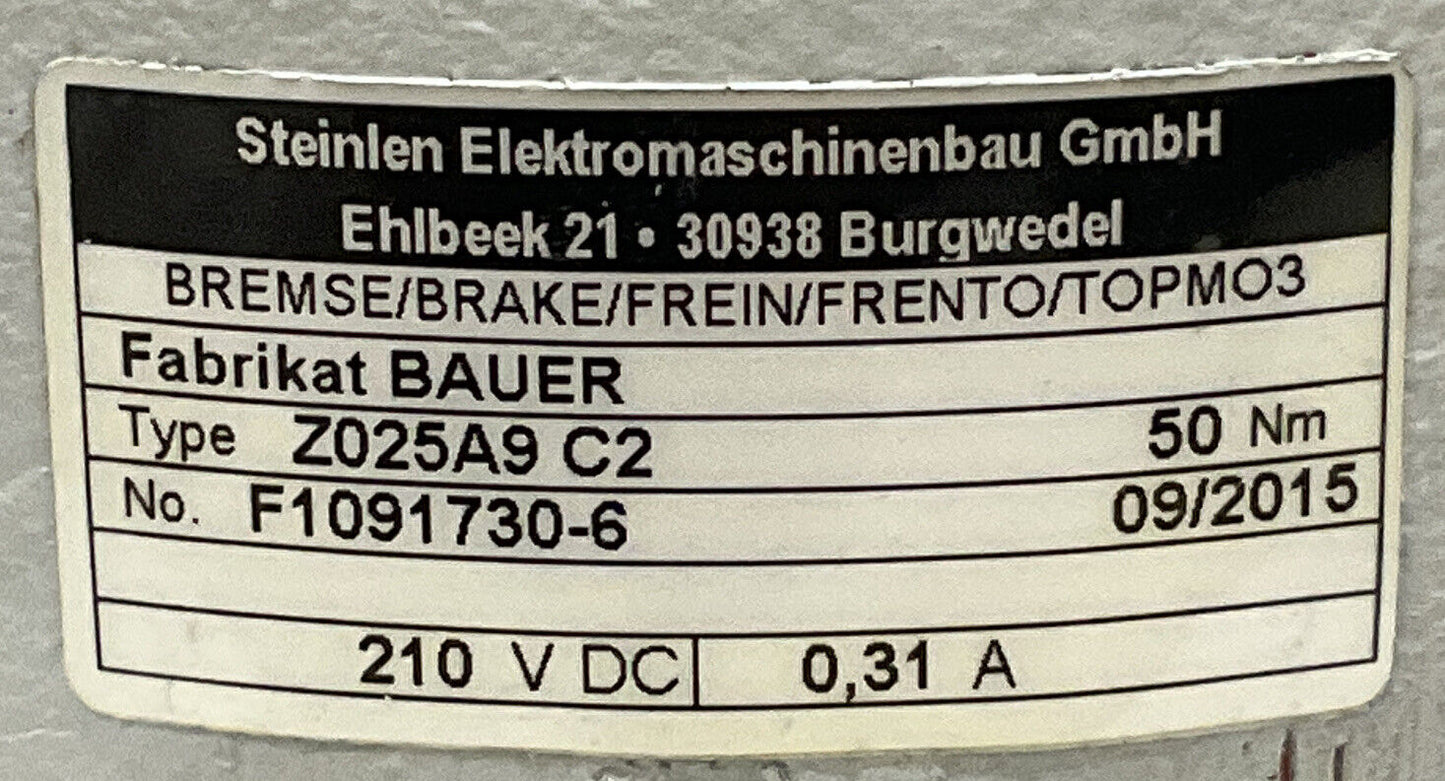 FABRIKAT BAUER Z025A9 C2 F1091730-6 BRAKE COIL ASSEMBLY 881