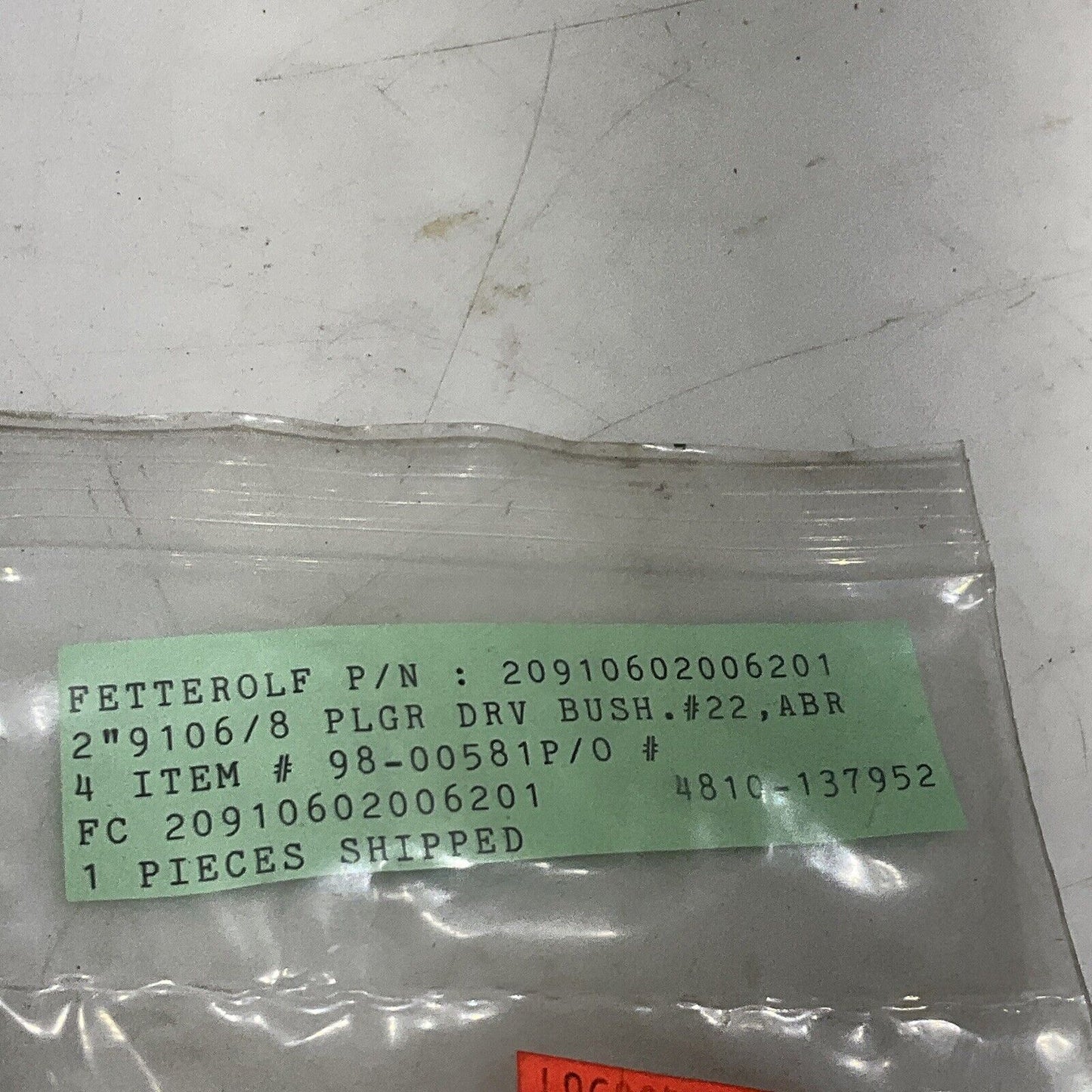 FETTEROLF 20810602004561 20810602004161 20910602006201 PARTS LOT OF 3 373