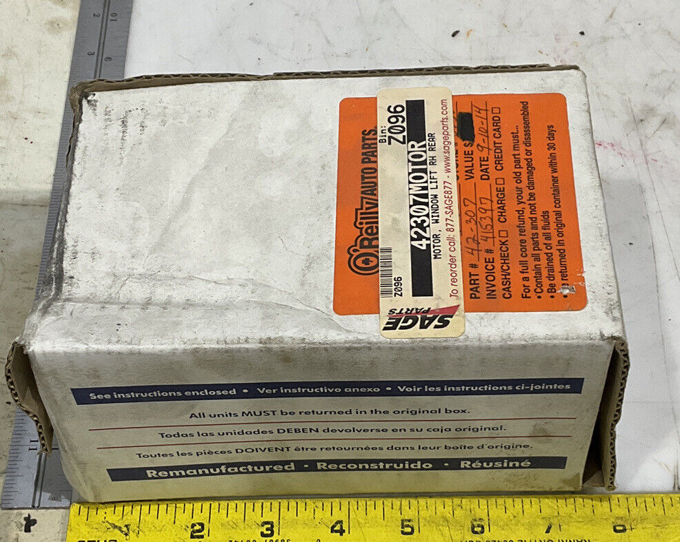A1 CARDONE 42-307 WINDOW LIFT MOTOR 881