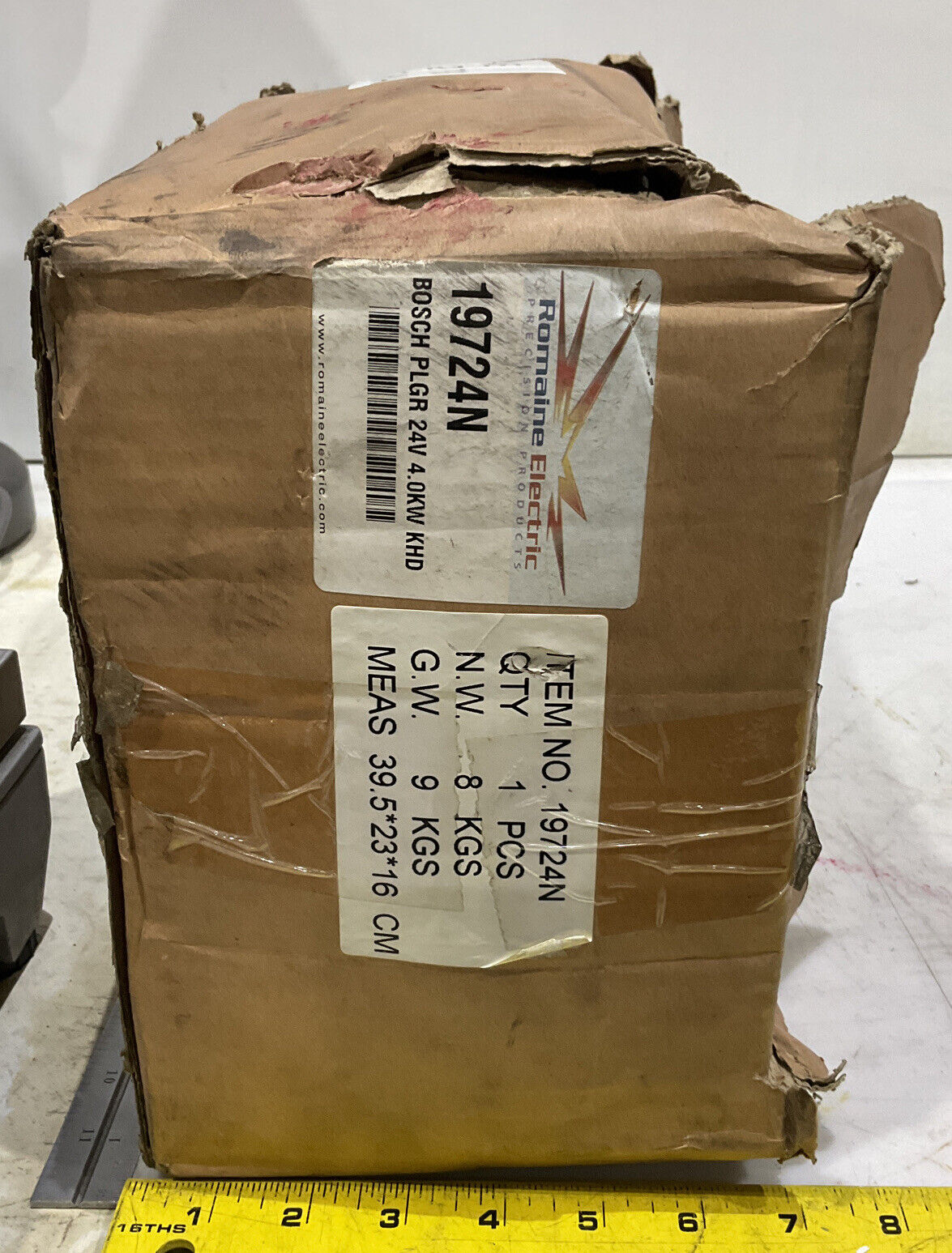 ROMAINE ELECTRIC 19724N STARTER MOTOR BOSCH PLGR 24V 881