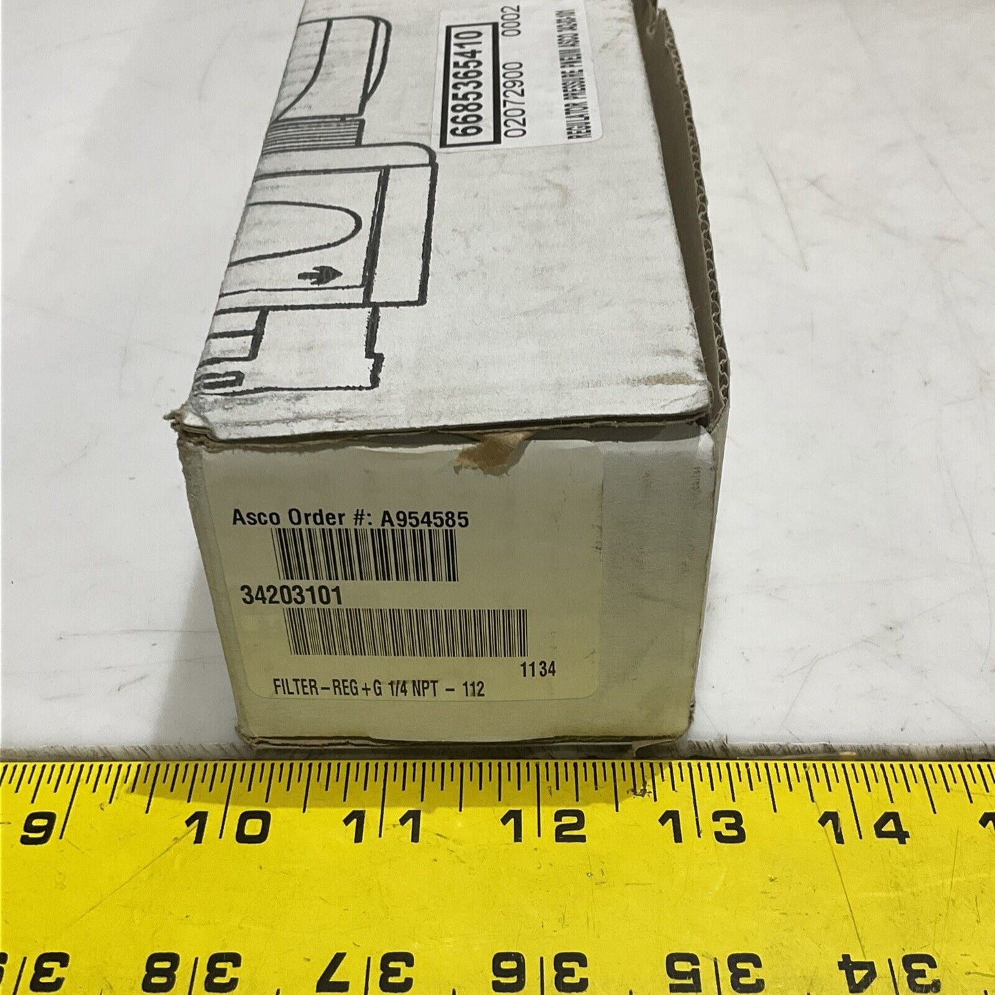 ASCO JOUCOMATIC 342-03-101 PNEUMATIC PRESSURE REGULATOR 373