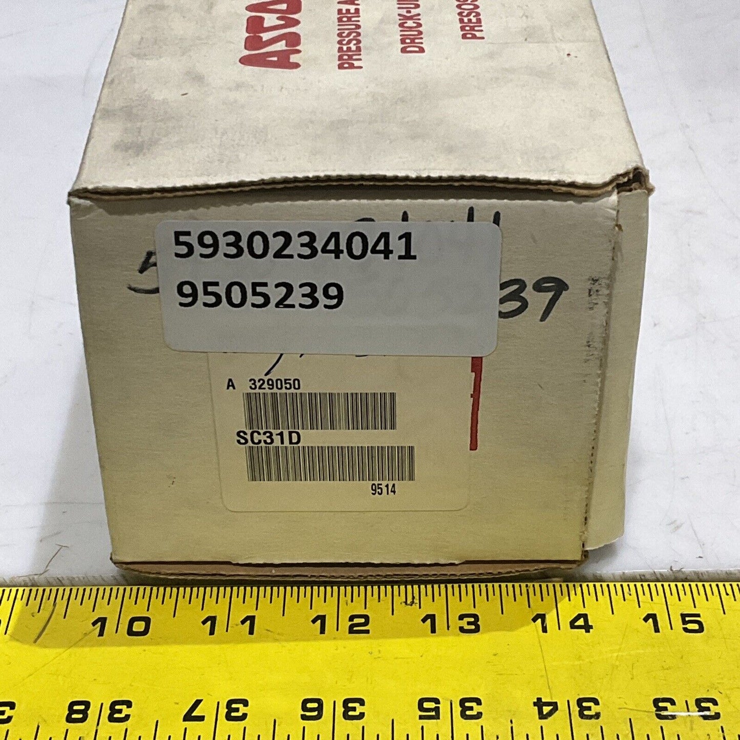 ASCO SC31D A329050 TRI POINT AUTOMATIC SWITCH 125/250 VAC 373