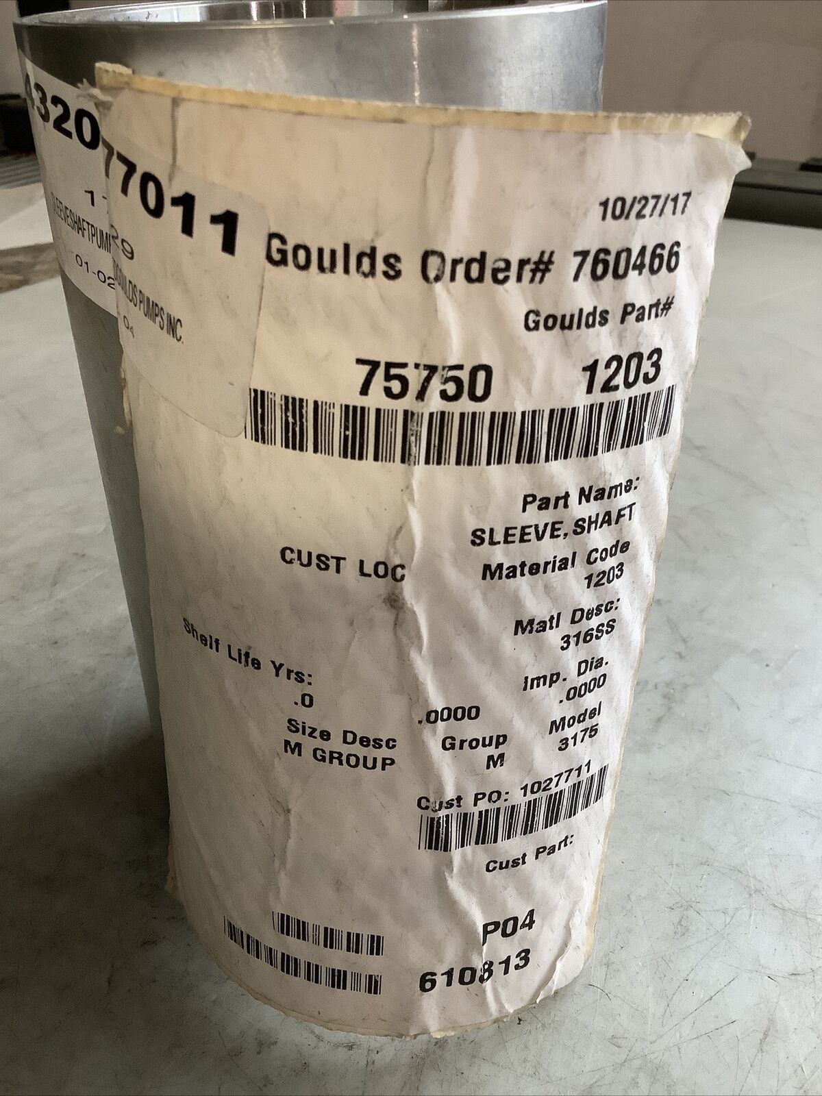 GOULDS 75750 1203 SHAFT SLEEVE 373