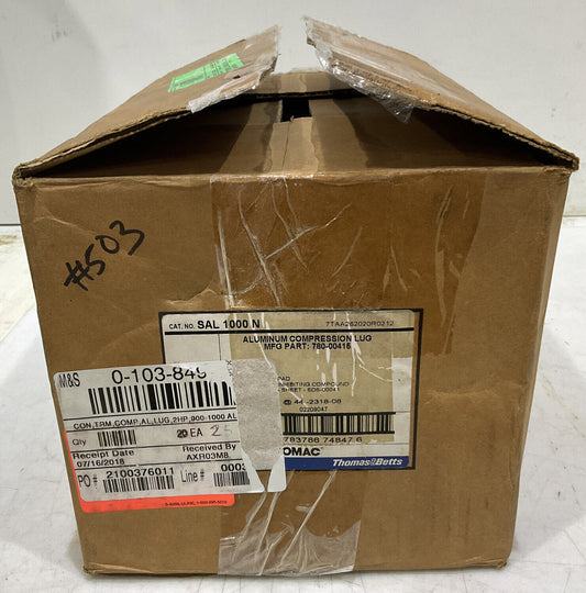 THOMAS AND BETTS 780-00415 COMPRESSION LUG LOT OF 25 969