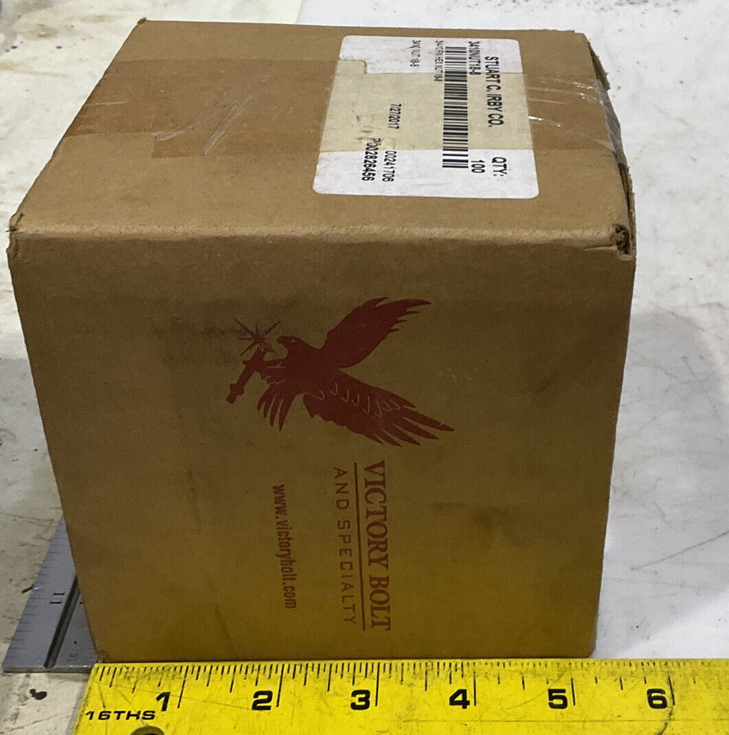 VICTORY BOLT 3410 NUT 18-8 LOT OF 100 881