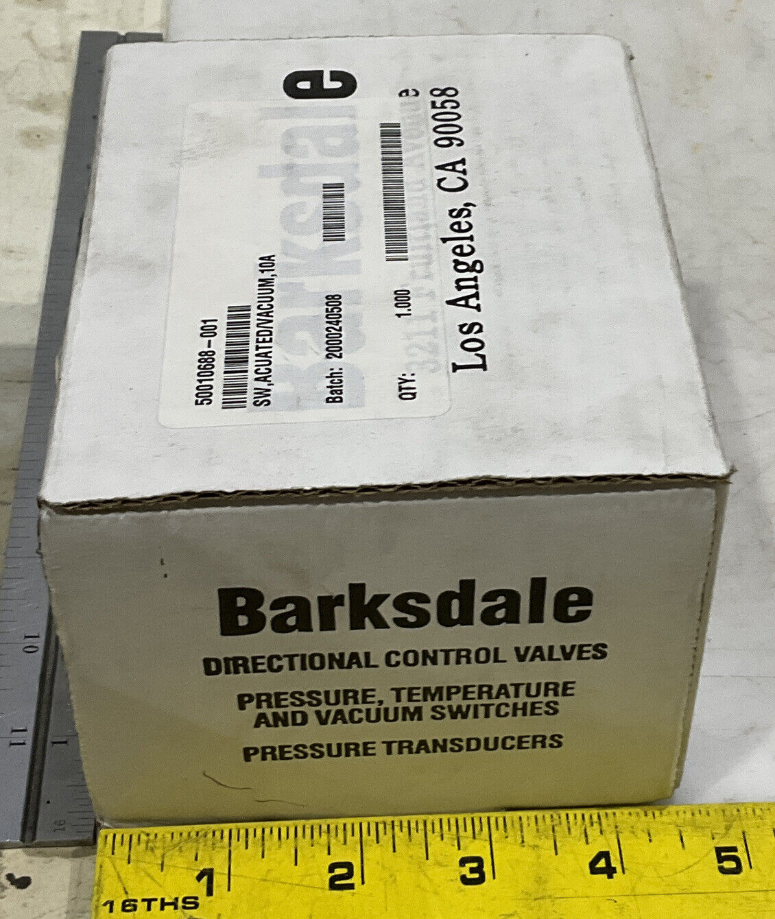 BARKSDALE 50010688-001 PRESSURE SWITCH 969