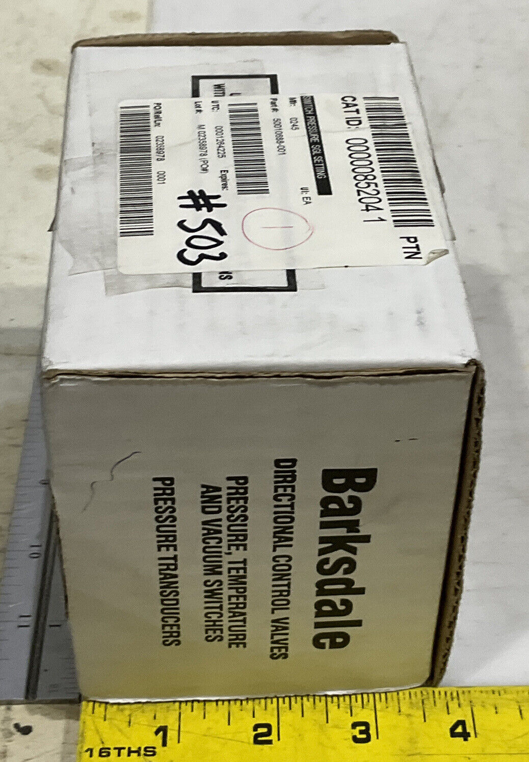 BARKSDALE 50010688-001 PRESSURE SWITCH 969