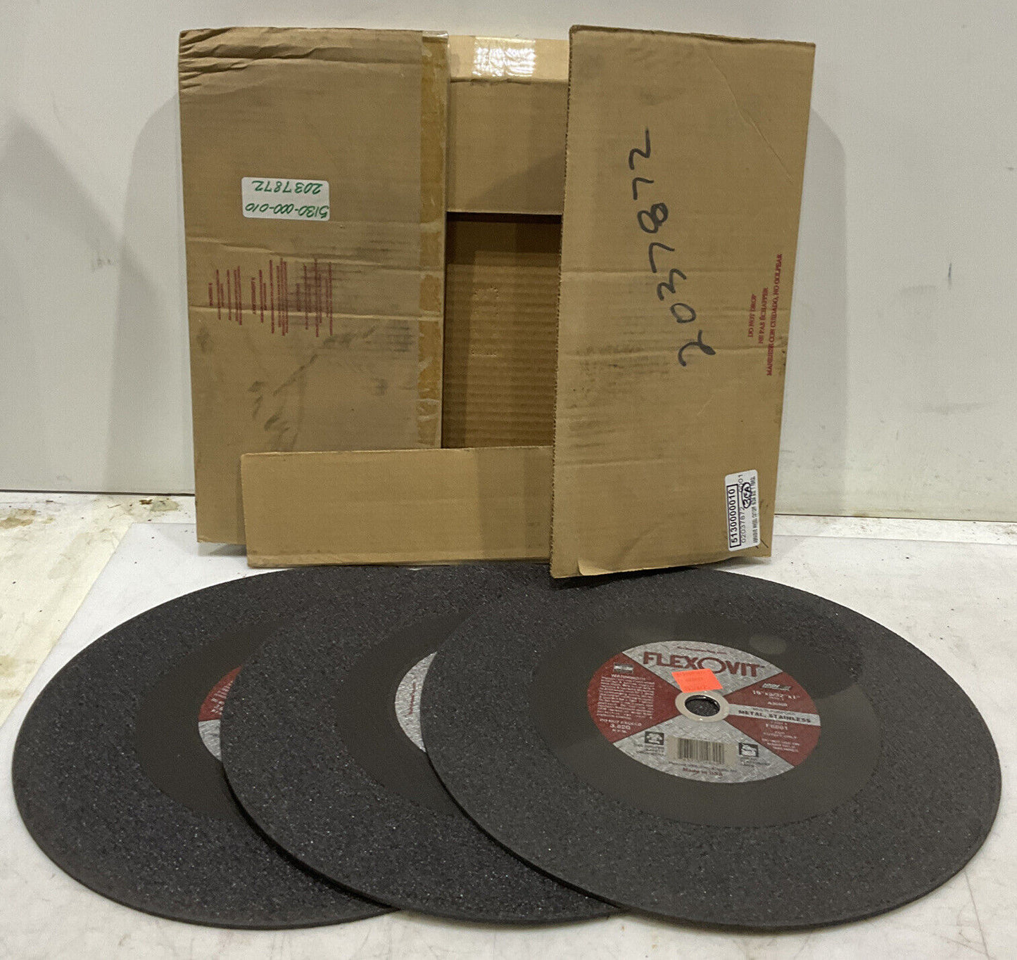 FLEXOVIT F6861 CUTOFF WHEEL LOT OF 3 881