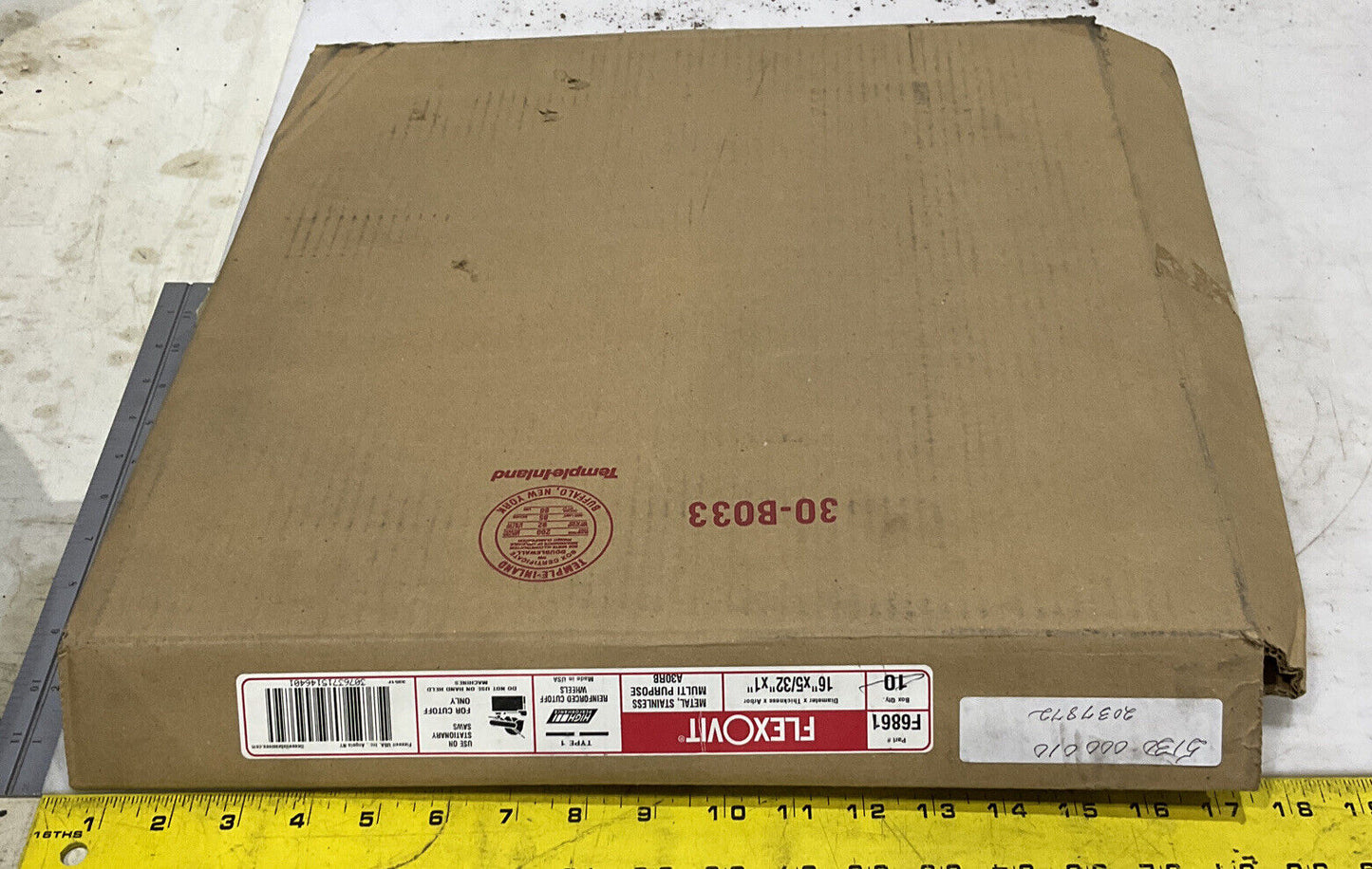 FLEXOVIT F6861 CUTOFF WHEEL LOT OF 3 881