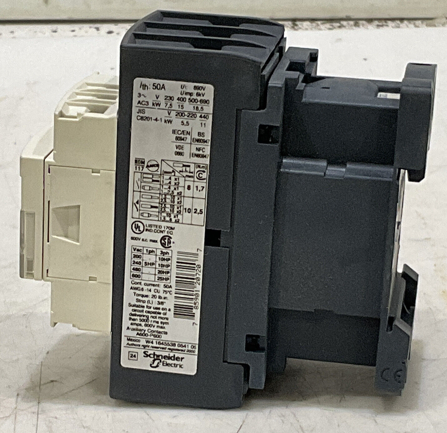 SQUARE D LC1D32 CONTACTOR 881