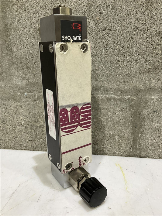 BROOKS 1358E1B1DA1D1A SHO-RATE FLOWMETER 200 PSIG 250 F 373