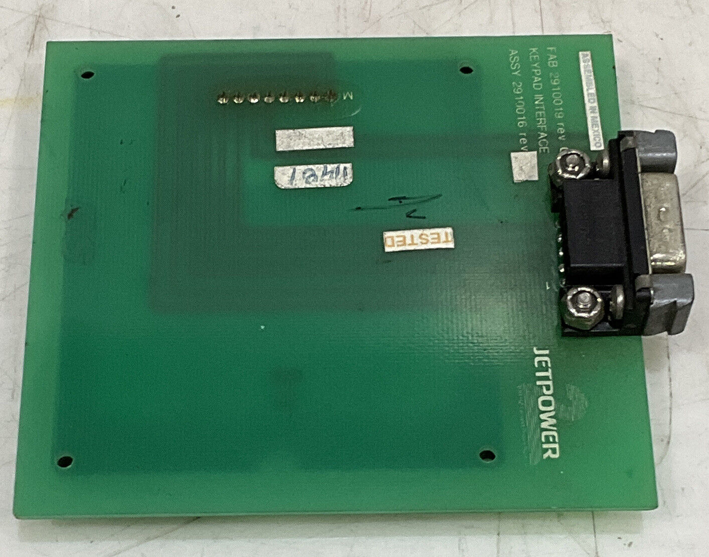 JETPOWER FAB 2910019 REV C KEYPAD INTERFACE 881