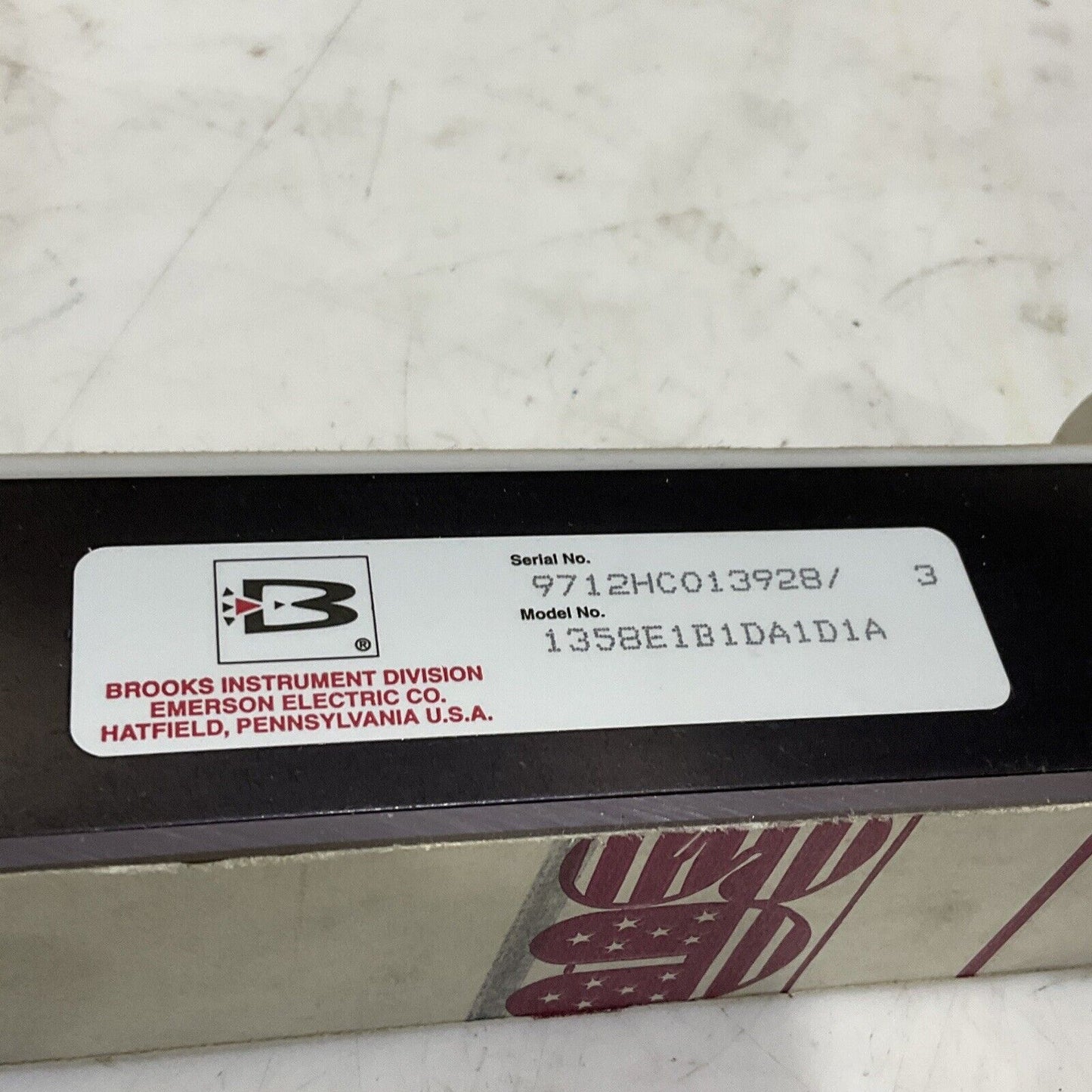 BROOKS 1358E1B1DA1D1A SHO-RATE FLOWMETER 200 PSIG 250 F 373