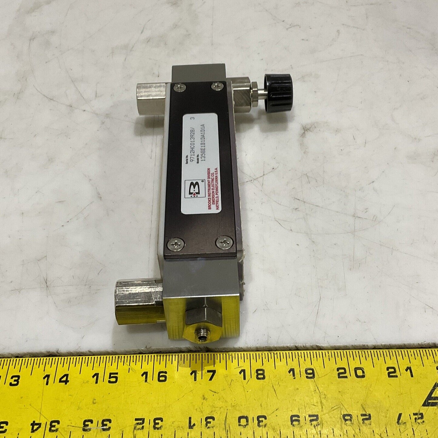 BROOKS 1358E1B1DA1D1A SHO-RATE FLOWMETER 200 PSIG 250 F 373