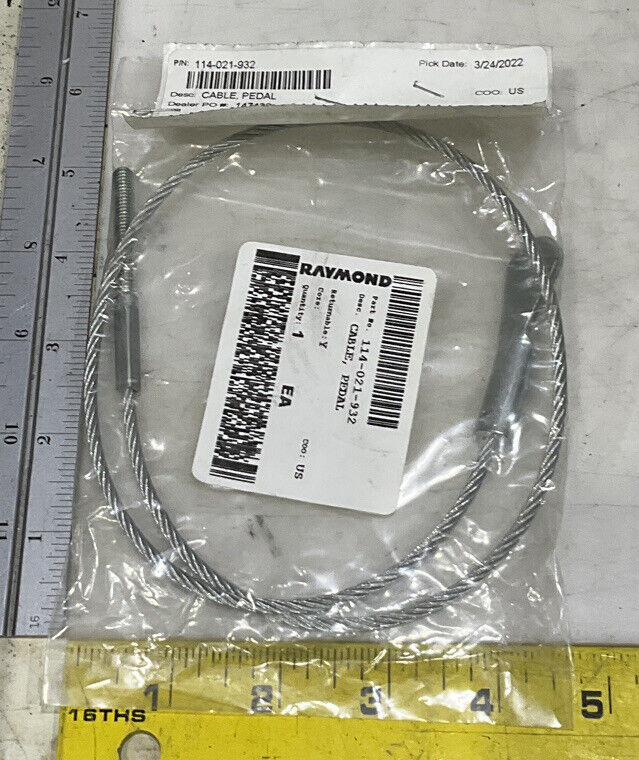 RAYMOND 114-021-932 PEDAL CABLE 881