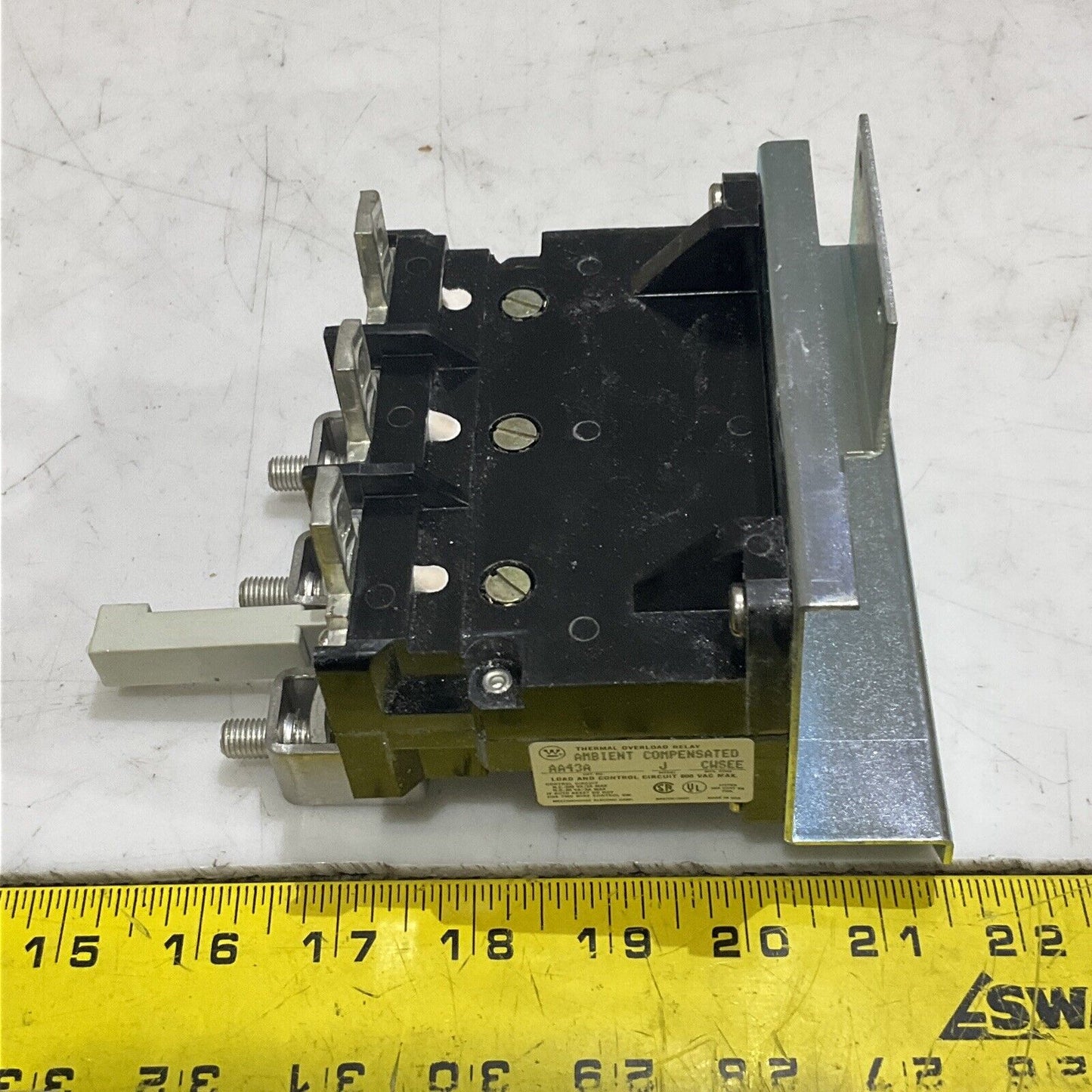 WESTINGHOUSE AA43A AMBIENT COMPENSATED THERMAL OVERLOAD RELAY 373