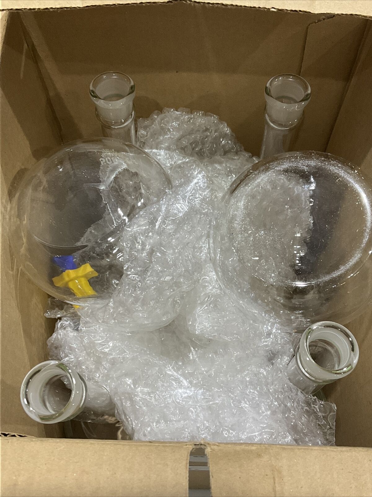 KIMBLE KIMAX 28014P-500 VOLTRIC FLASK PYREX 500L CLASS A LOT OF 6 373