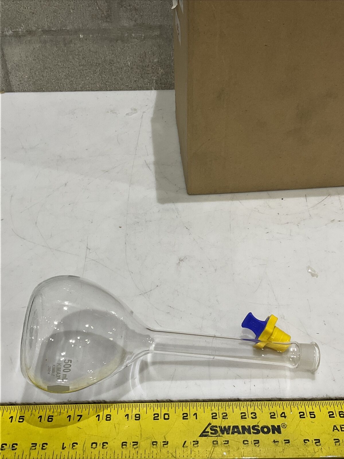 KIMBLE KIMAX 28014P-500 VOLTRIC FLASK PYREX 500L CLASS A LOT OF 6 373
