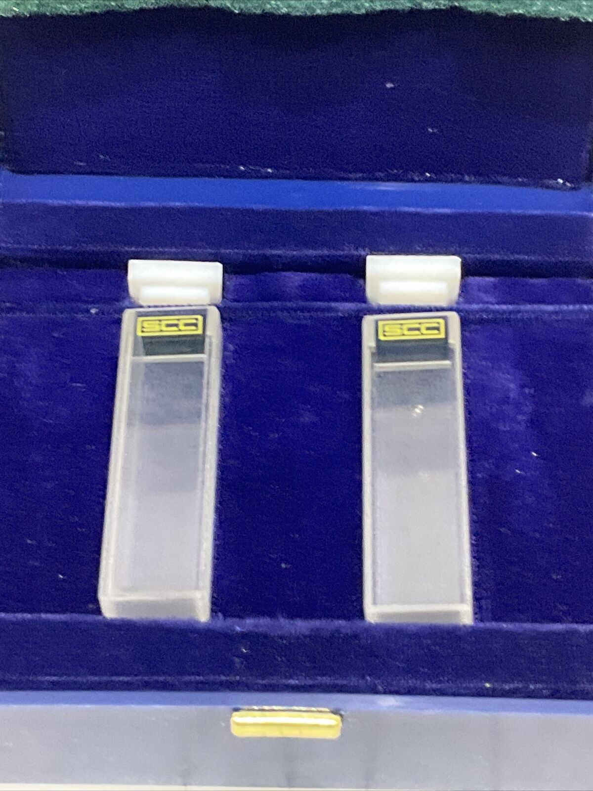 FISHER 14-385-910B ABSORPTION MACRO RECTANGLE CELLS WITH PTFE LIDS LOT OF 2 881