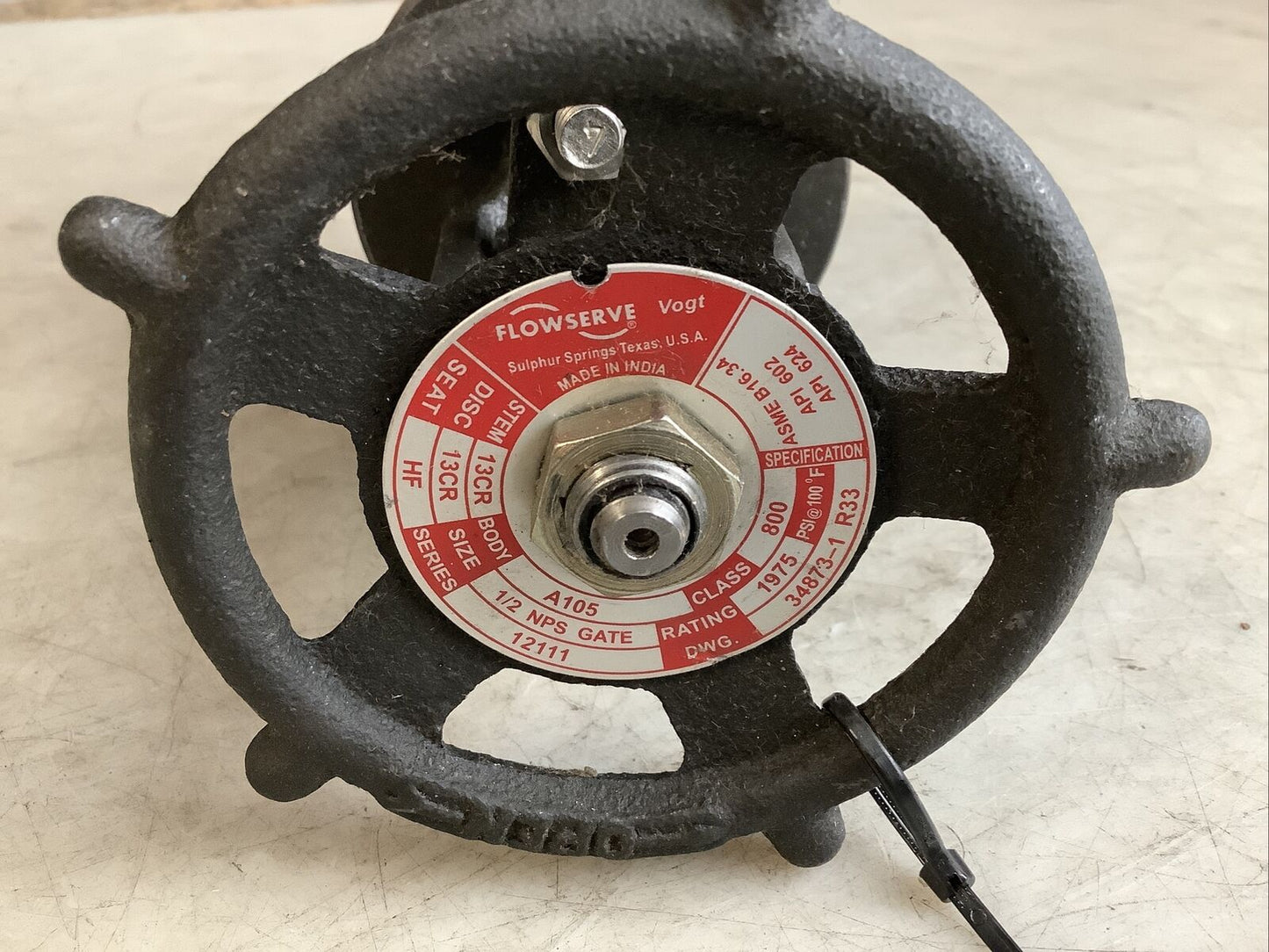 FLOWSERVE 34873-1 R33 GATE VALVE 13CR HF 1/2IN NPS 373