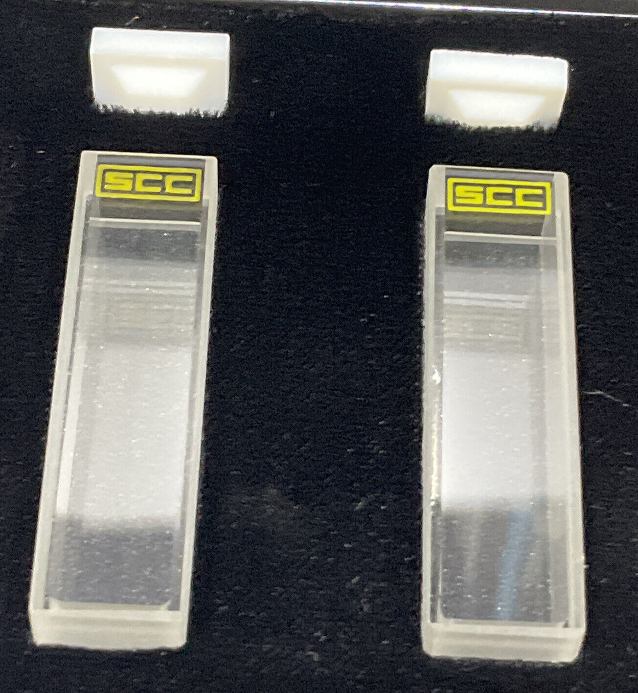 FISHER 14-385-910B ABSORPTION MACRO RECTANGLE CELLS WITH PTFE LID LOT OF 2 881