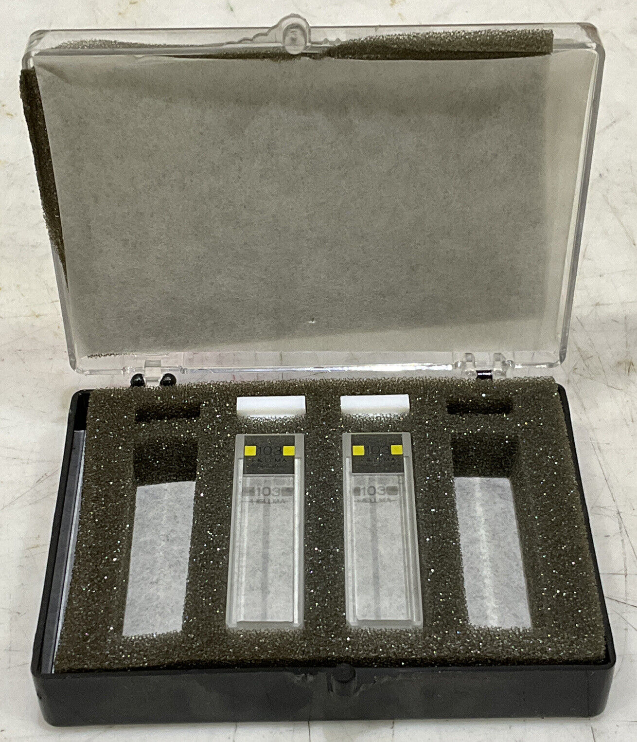 FISHER 14-385-910B ABSORPTION MACRO RECTANGLE CELLS WITH PTFE LID LOT OF 2 881