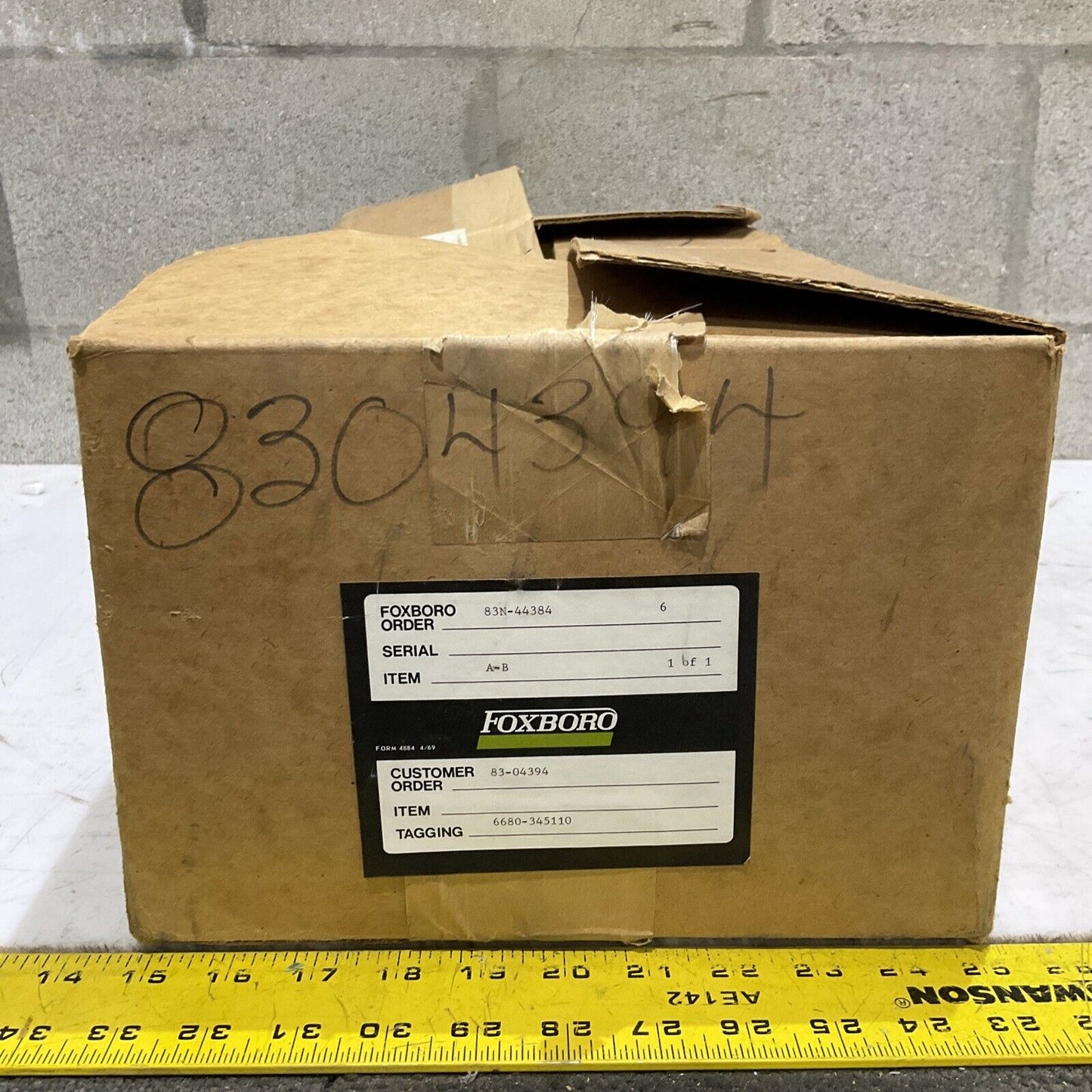 FOXBORO 235SZ 6680-345110 SPEC 200 MANUAL STATION