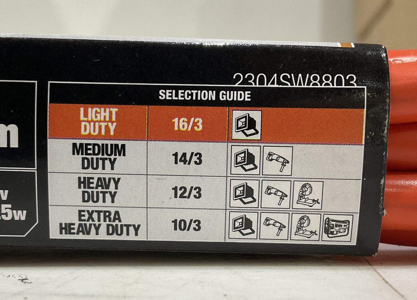 SOUTHWIRE 2304SW8803 OUTDOOR CORD 10 FT 881