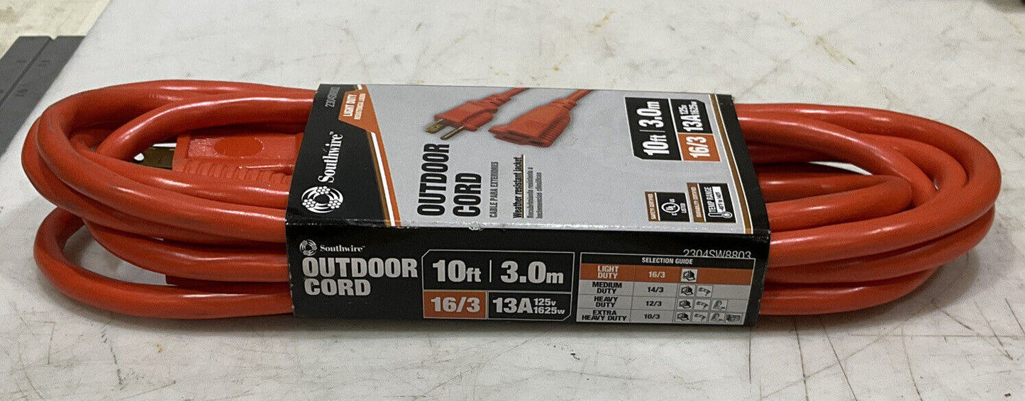 SOUTHWIRE 2304SW8803 OUTDOOR CORD 10 FT 881