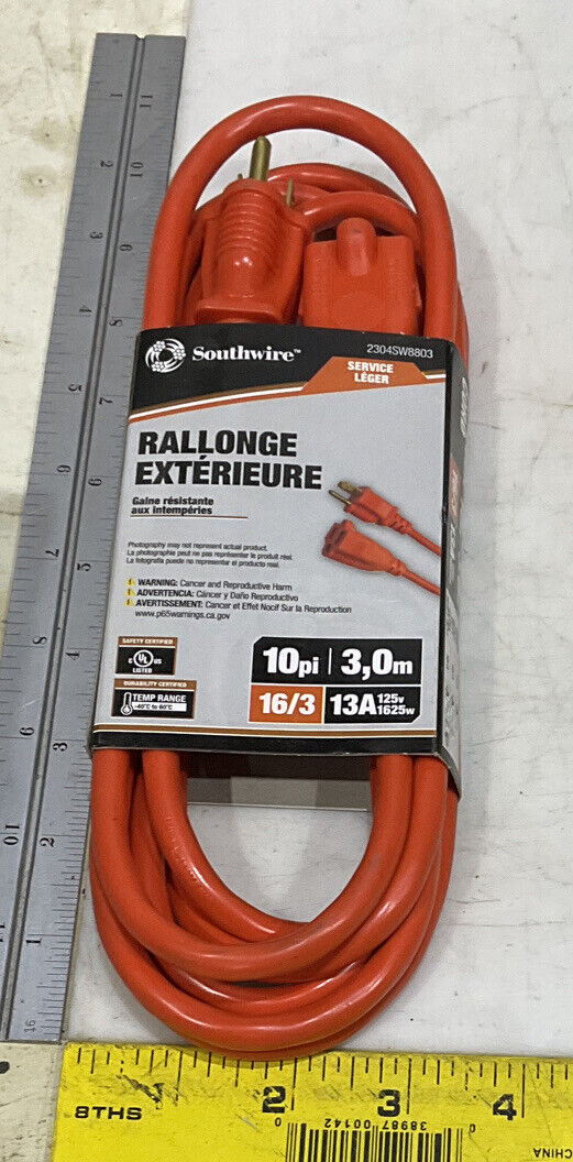 SOUTHWIRE 2304SW8803 OUTDOOR CORD 10 FT 881