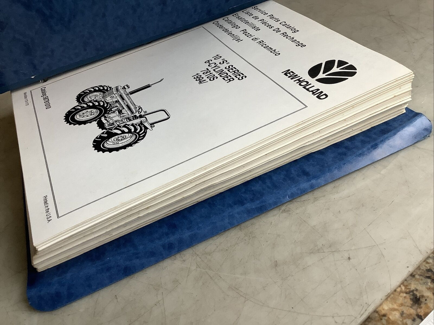 NEW HOLLAND 58781010 7810S 6-CYLINDER PARTS CATALOG 1994 B303