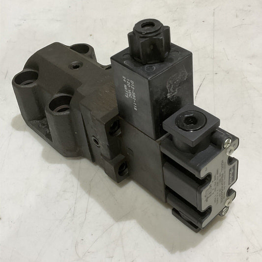 PARKER R6V2DFHV54X2252 HYDRAULIC DIRECTIONAL CONTROL VALVE 120V .20A 3000PSI 373