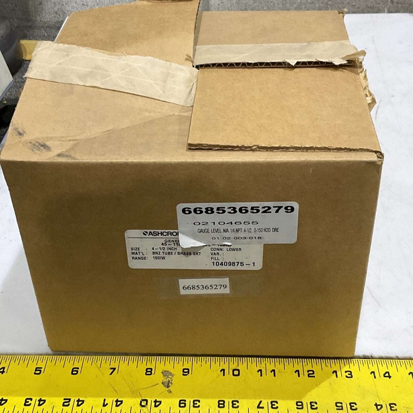 ASHCROFT 45-1180-AS-32L-150IW LEVEL GAUGE 4-1/2” 150IW 373