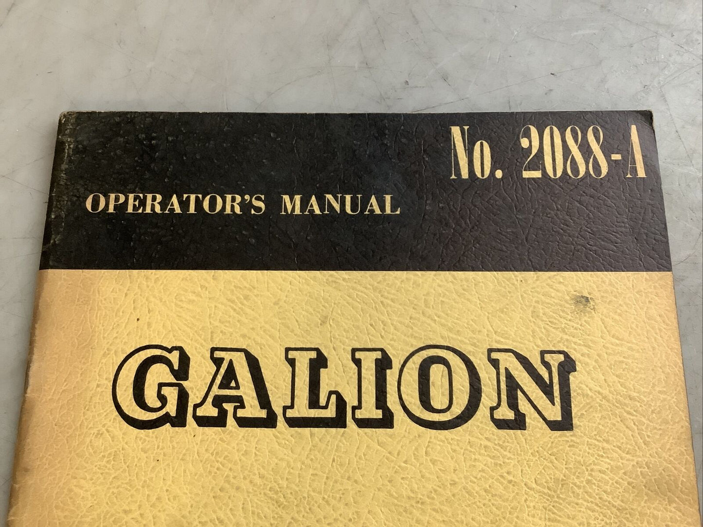 GALION 2088-A 9-WHEEL PNEUMATIC TIRE ROLLER OPERATOR MANUAL B303