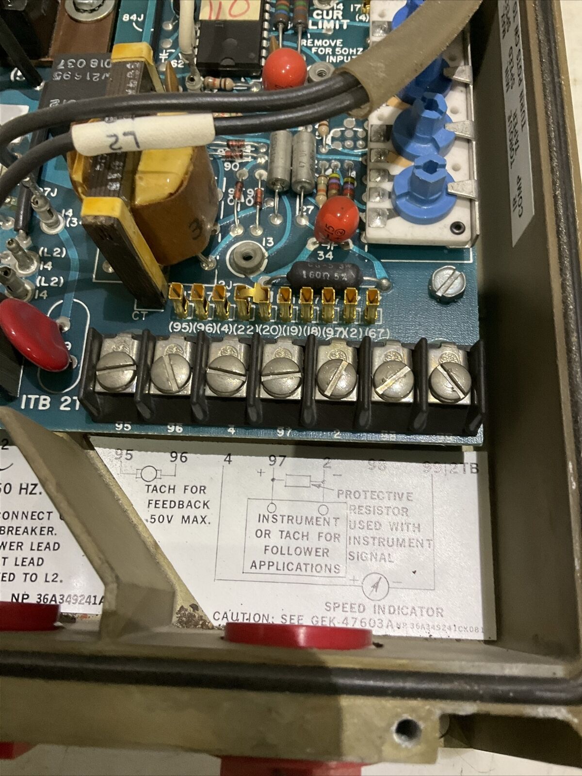 GENERAL ELECTRIC 6VFW1075A3 STATOTROL II 90/100/115V 3/4HP 373
