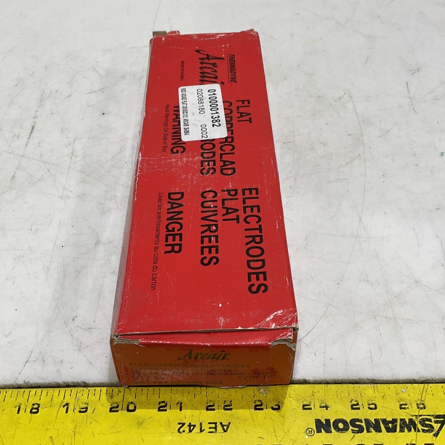 ARCAIR 35-099-003 FLAT COPPER HEAD ELECTRODES 3/8X 5/32X 12 3.5 LB OT OF 50 373
