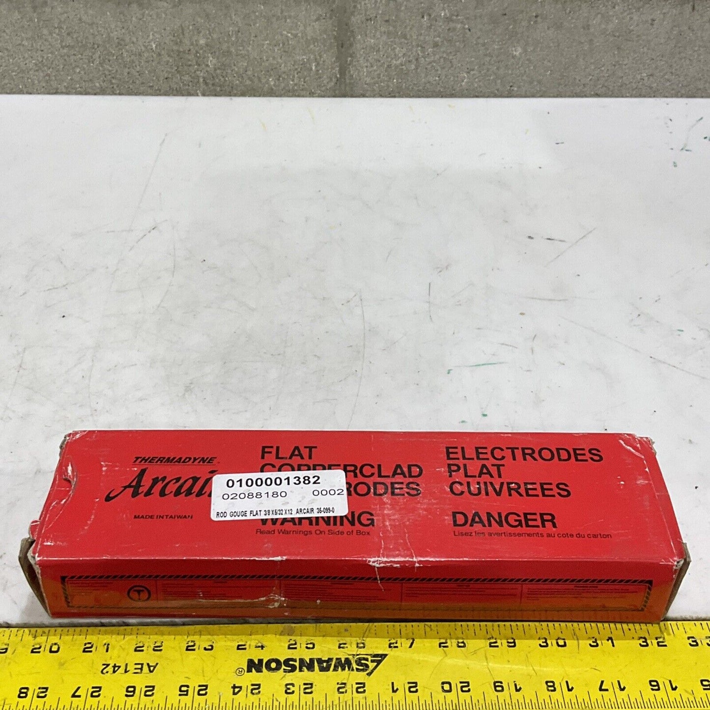 ARCAIR 35-099-003 FLAT COPPER HEAD ELECTRODES 3/8X 5/32X 12 3.5 LB OT OF 50 373