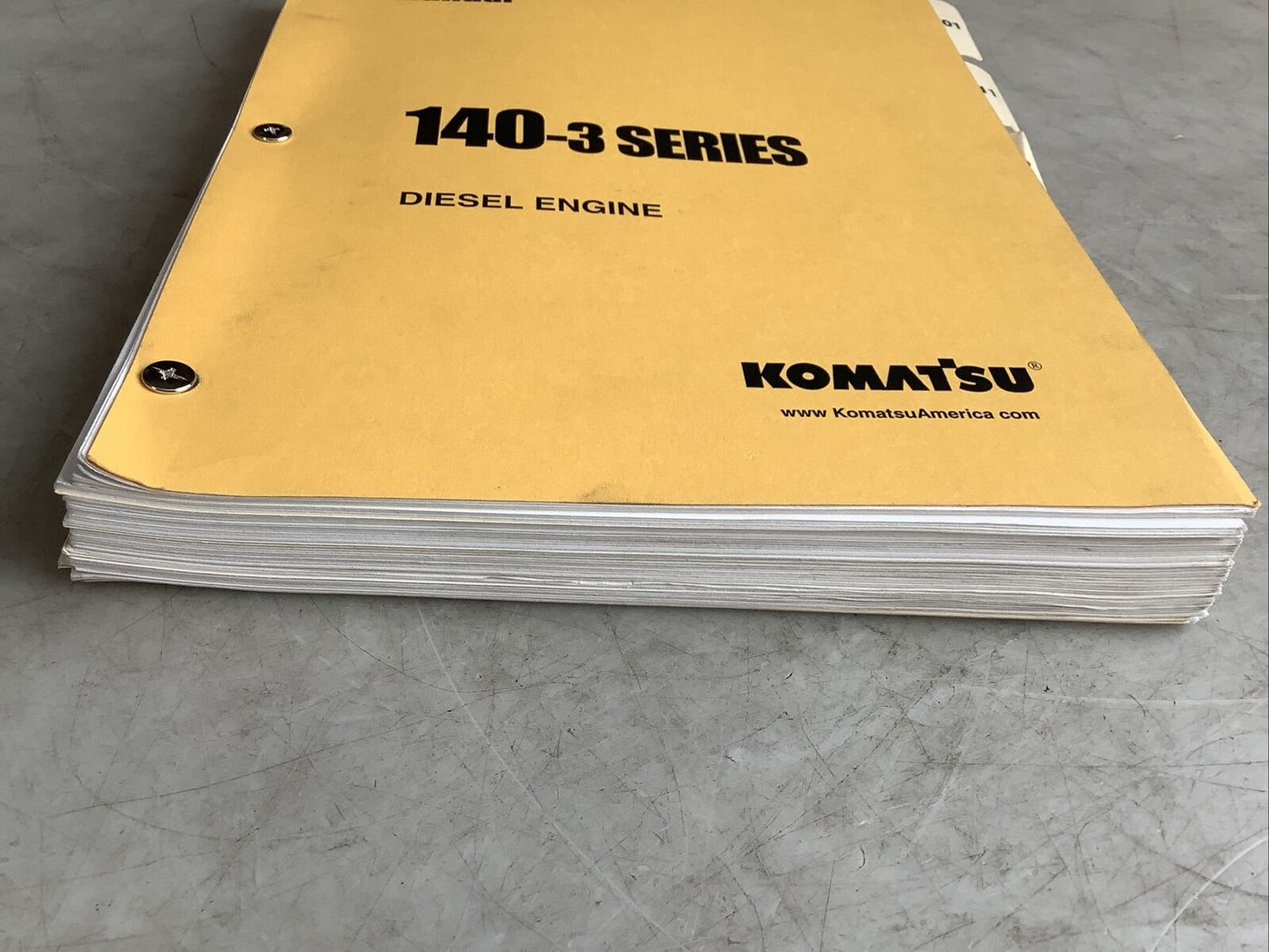 KOMATSU SEBM022210 140-3 SERIES DIESEL ENGINE SHOP MANUAL B303