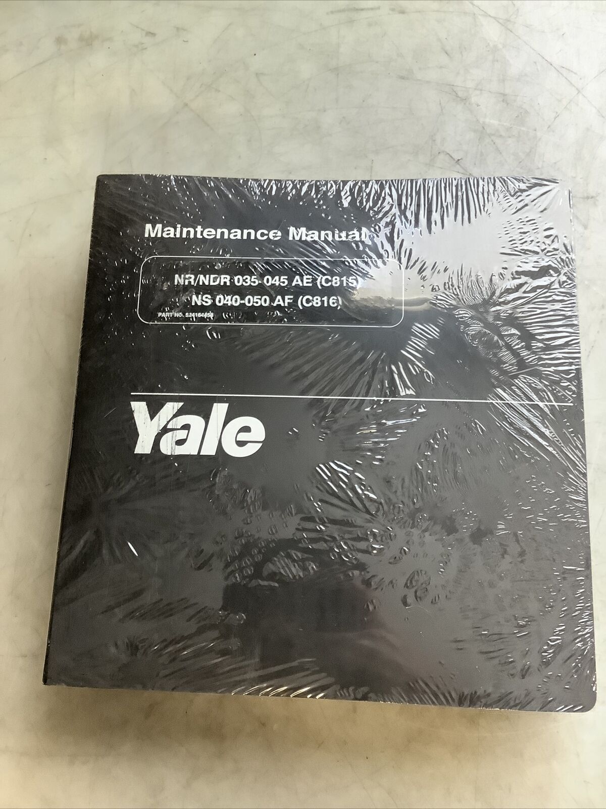 YALE 524164458 MAINTENANCE MANUAL B303