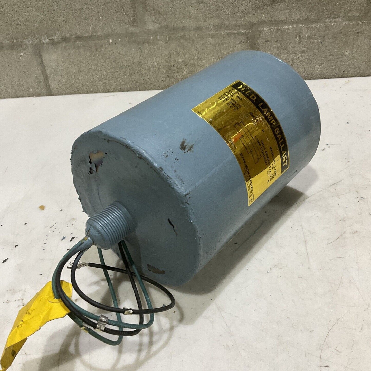 JEFFERSON ELECTRIC 236-1376 MERCURY H.I.D LAMP BALLEST 240-315V 60 HZ 373