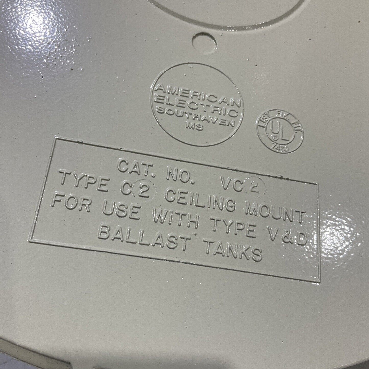 HAZLUX VC2 068-11-140 CEILING MOUNT OUTLET BOX 3/4” FOR V&D SERIES LOT OF 3 373