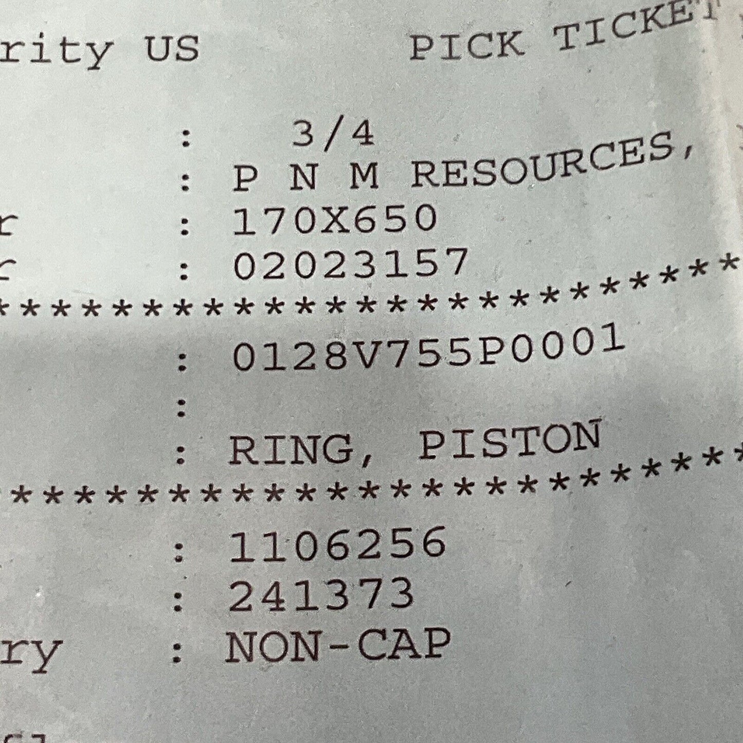 GENERAL ELECTRIC 28V755P0001 VALVE SEALING PISTON RING LOT OF 4 373