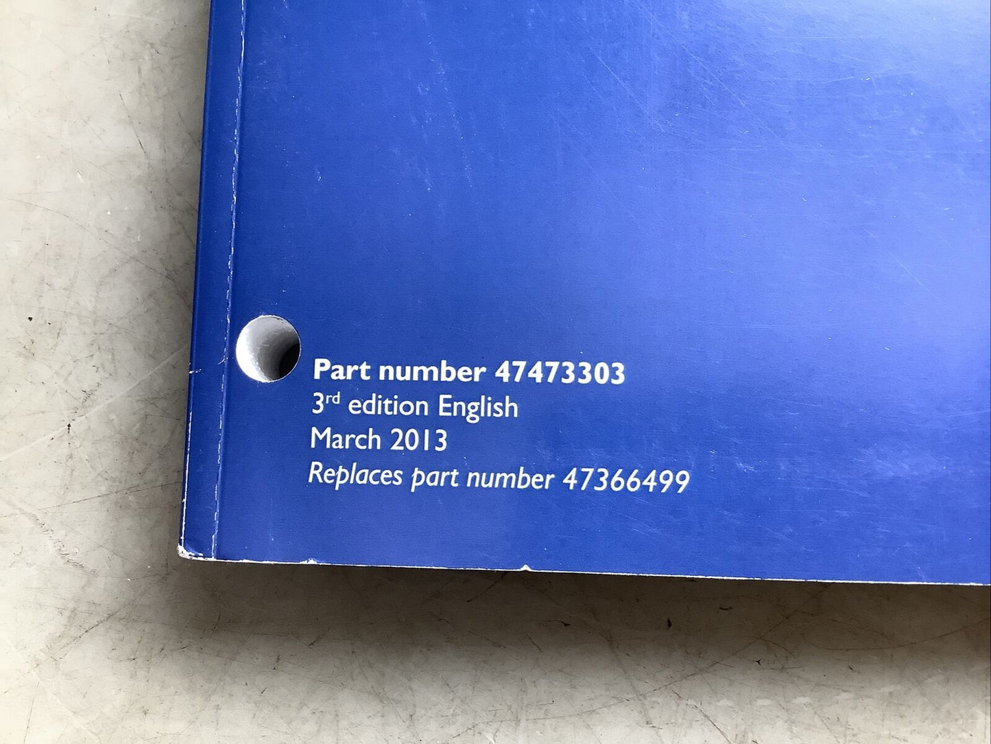 NEW HOLLAND 47473303 TRACTOR OPERATOR MANUAL B303