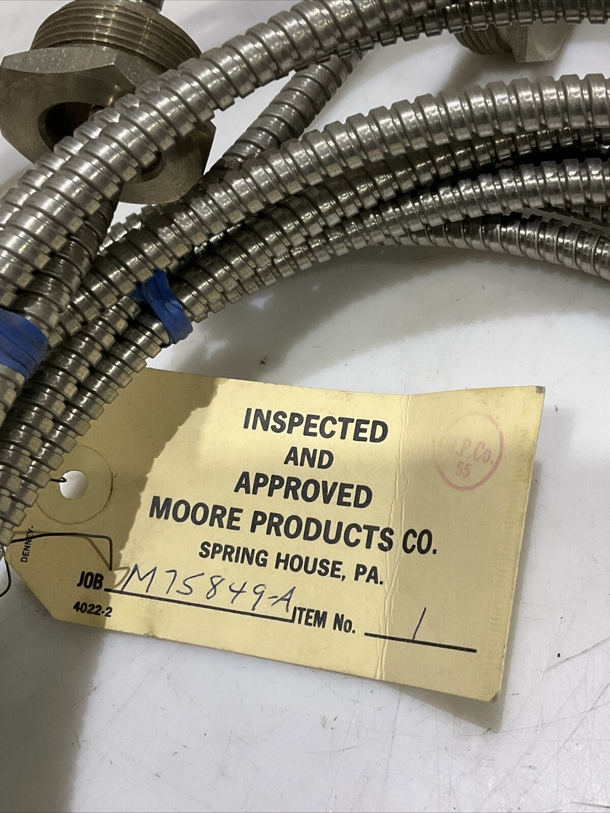 MOORE PRODUCTS COMPANY 33D5257 NULLMATIC TEMP TRANSMITTER 0-110 F 3-15 PSI 373