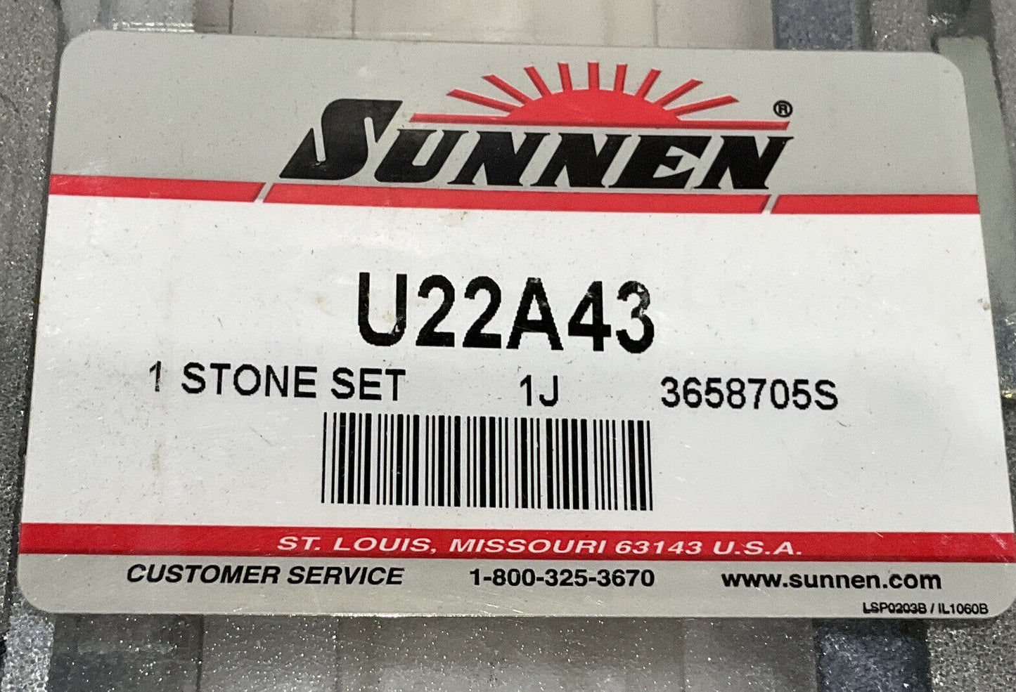 SUNNEN U22A43 STONE SET 881