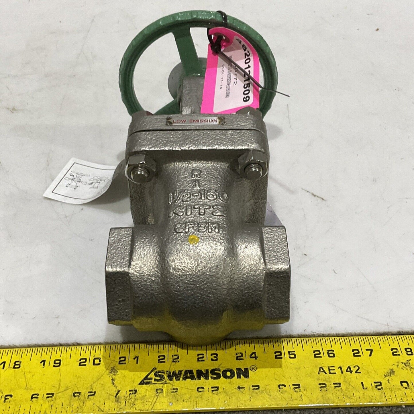 KITZ AW150UMM B16.34 GLOBE VALVE SOCKETWELD 1 1/2” CLASS 150 170 PSIG 373
