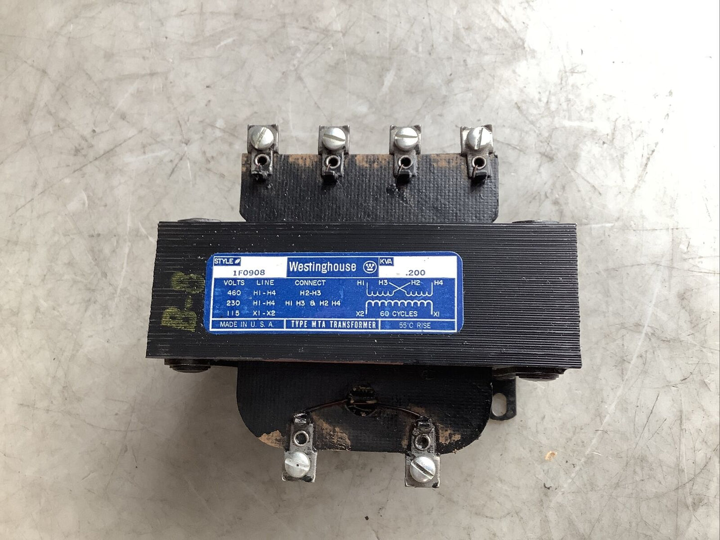 WESTINGHOUSE 1F0908 VOLTAGE TRANSFORMER 373