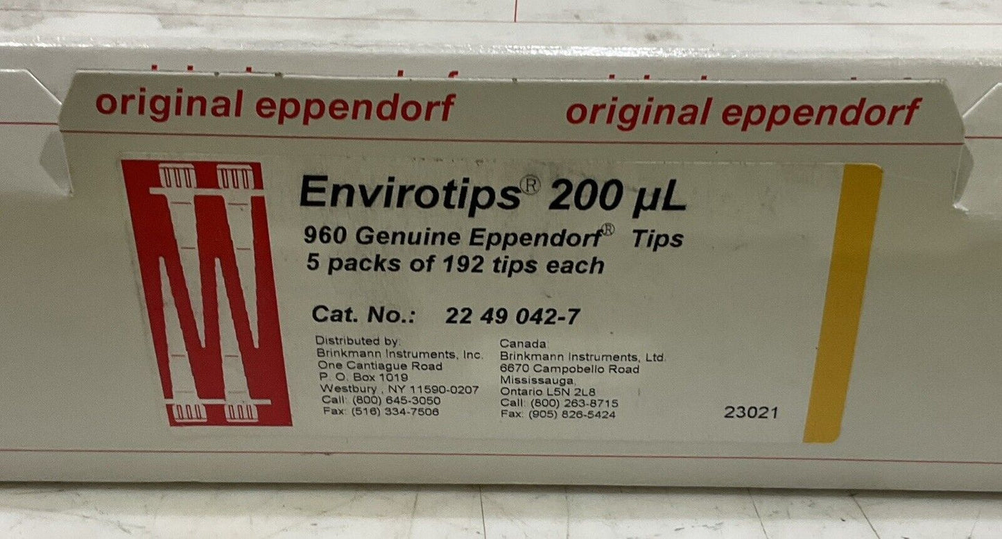 EPPENDORF 2249042-7 PIPETTE TIPS LOT OF 960 373