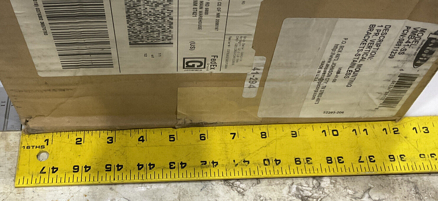 FOSTORIA VMB-41-SS VERTICAL MOUNTING BRACKETS 373